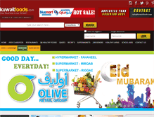 Tablet Screenshot of kuwaitfoods.com